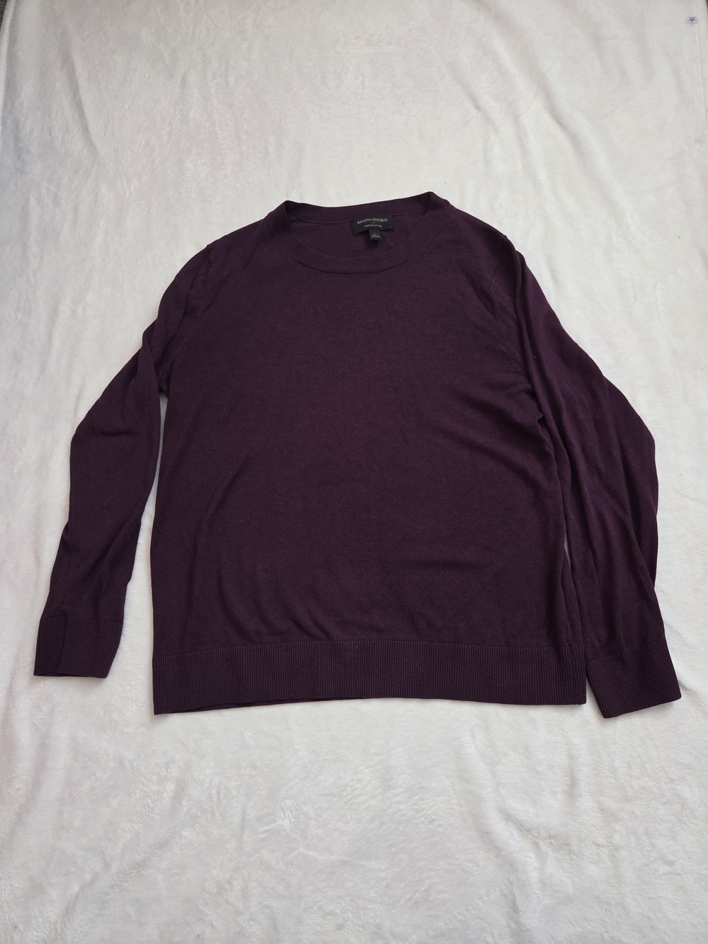 Banana Republic Forever Sweater Women's Cowl Neck Sweater in Plum